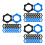 60Pcs Elastic Silicone Mic Protector Rings Anti-Drop Hexagonal Design 4