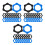 60Pcs Elastic Silicone Mic Protector Rings Anti-Drop Hexagonal Design 6