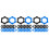 60Pcs Elastic Silicone Mic Protector Rings Anti-Drop Hexagonal Design 9