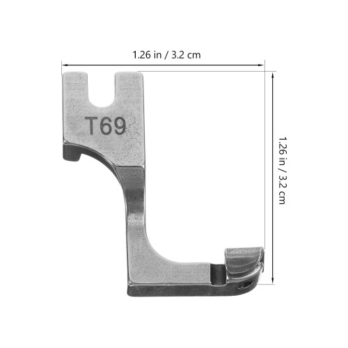 Worgeous2Pcs Ρυθμιζόμενο Αόρατο Ποδαράκι Πίεσης με Φερμουάρ για Βιομηχανική 1