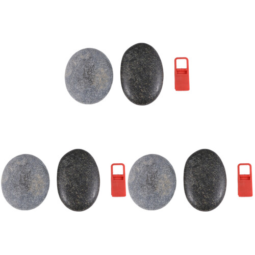 3Sets Drawing Painted Stones with Bracket Assorted Colors for DIY Art 1