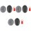 3Sets Drawing Painted Stones with Bracket Assorted Colors for DIY Art 3