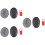3Sets Drawing Painted Stones with Bracket Assorted Colors for DIY Art 7