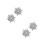4Pcs Silver Star Shape Button Covers Decorative Clip-on for Jackets 5