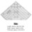 Grids Quilt Ruler, Acrylic Mini Pineapple Trim Tool Scale Quilting Ruler for Quilt Sewing Pattern Design, Drafting, Fabric Cutting, Pattern Making 5