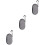 3Pcs Portable Electronics Organizer Hard Eva Grey Color 7