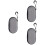 3Pcs Portable Electronics Organizer Hard Eva Grey Color 8