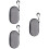3Pcs Portable Electronics Organizer Hard Eva Grey Color 9
