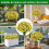 UV-resistente kunstige blomster Yellow24Bundles 5