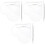 3Sets Compacte Acryl Make-Up Mengpalette Met Rvs Spatel Voor 6
