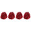 2Paren Paar Cheer Pom Poms Met Comfortabele Plastic Ring 3