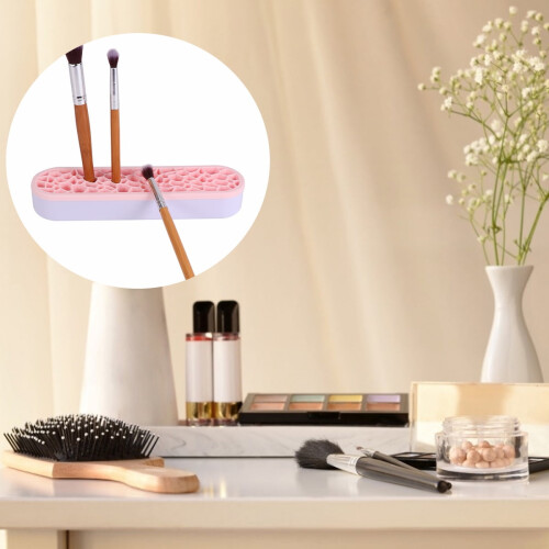 Support porte-pinceaux de maquillage en silicone (1 pièce) 2
