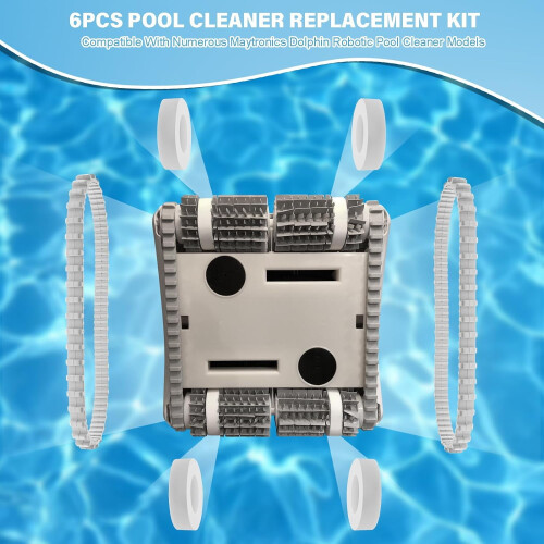 Dolphin Pool Cleaner Replacement Kit: 2 Tracks + 4 Climbing 1
