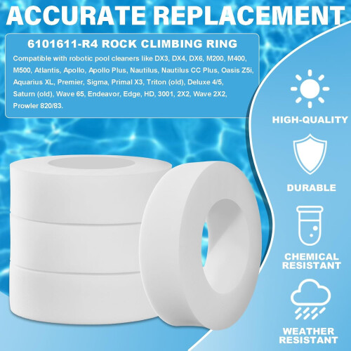 Dolphin Pool Cleaner Replacement Kit: 2 Tracks + 4 Climbing 2