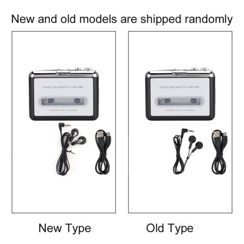 Portable USB Cassette Player, Convert Analog Tapes To MP3 Files, Includes Software Cables 2