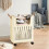 Panier à linge pliable à roulettes 50 L ventilé 6