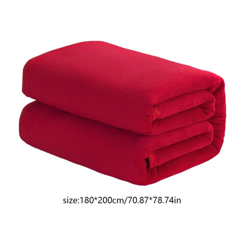 Velvet Flannel Blanket 180x200cm Polyester King Size 2