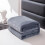 AUQ Cotton Throw Blanket Queen Size Grey 5