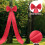 Large Red Satin Bow Decoration 75 x 18 in 4
