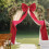Large Red Satin Bow Decoration 75 x 18 in 5