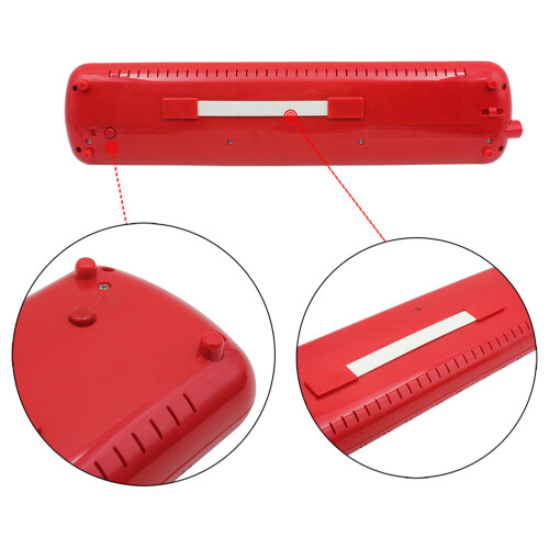 Pianica 37 Touches Rouge Sans Pile Avec Étui 2