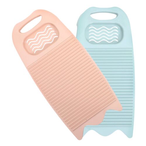 4Pcs Portable Plastic Washboard with Soap Holder Multi Use 2
