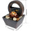 LED Tabletop Fountain with Pebbles – USB Powered, 17cm 2