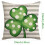 Housse de coussin trèfle pour la Saint-Patrick, 45 x 45 cm 2