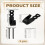Iron Wall-Mounted Hook Hangers, Black, 2 Pack 2