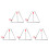 5Ensembles Triangle Musical Acier Enfant Argenté Durable Et 10
