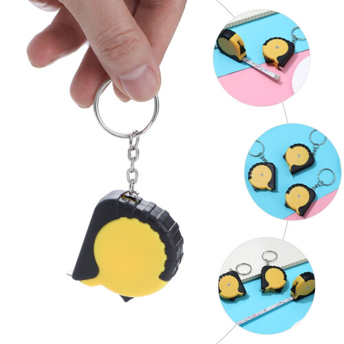 Conjunto de 10 mini trenas retráteis para chaveiro. 2