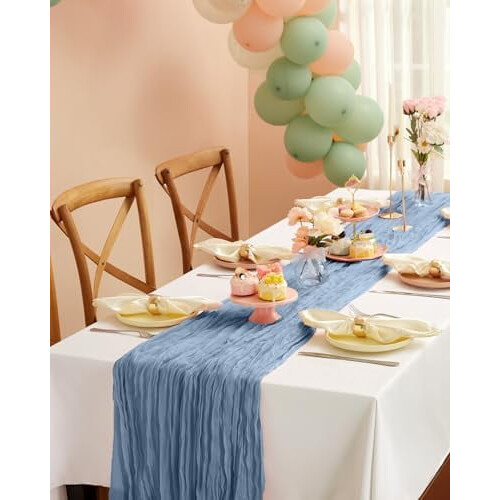 Cheesecloth Table Runner 35 x 120 in 1