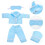 Mini doll pajamas with eye mask set 4