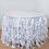 Taffeta Table Skirt 17 ft x 29 in White 2
