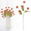Kunstmatige oranje pomponchrysanten, 12 stuks 2