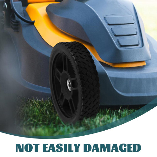 8 Inch Lawn Mower Replacement Wheels Black 2