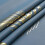 Stone Blue Blackout Curtains with Gold Palm Pattern 38x84 7