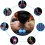 Peanut Massage Ball for Back, Feet & Calves 2