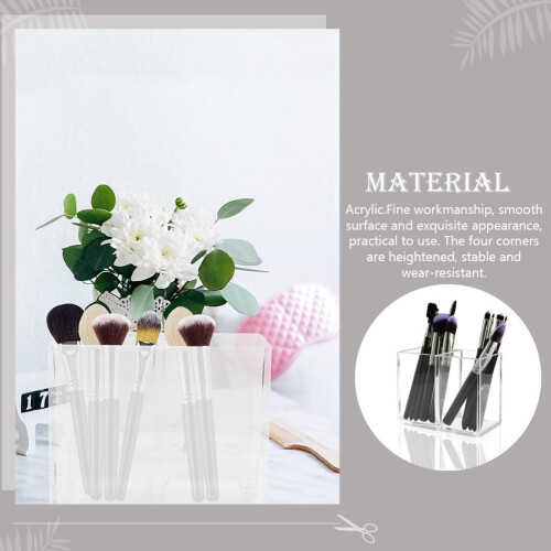 Acrylic Makeup Brush Holder Box (2 pcs) 2