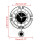 DENEST Acrylic Luxury Pendulum Wall Clock Modern Hanging Clock Swing Timer Office 3