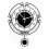 DENEST Acrylic Luxury Pendulum Wall Clock Modern Hanging Clock Swing Timer Office 4