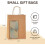 Sacolas de presente em papel kraft marrom com alças (100 unidades) 2