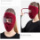 Winter windproof face mask with detachable goggles and 2