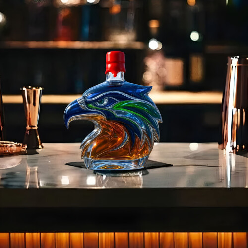 Γυάλινη καράφα ουίσκι Eagle Head – Δώρο 3D για οπαδούς ποδοσφαίρου 2
