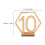 Wooden Hexagonal Table Numbers 20 pcs Beige 2