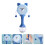 Babyspeelgoed Rammelaar Drum Plastic Training Grijpen 3