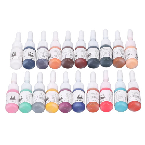 Tattoo Ink Set 20 Colors 100ml Conical Bottle 1