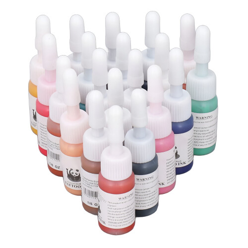 Tattoo Ink Set 20 Colors 100ml Conical Bottle 2