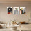 Σετ 3 διακοσμητικών τοίχων boho, 12"x16", μινιμαλιστικών μαύρων και μπεζ βοτανικών 4