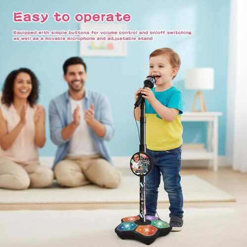 Kids' Microphone and Stand Set with Lights Echo Speaker 1